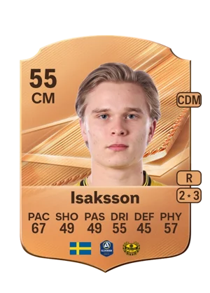 Isaksson - 55 - Rare EA FC 27 card
