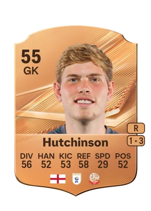 Hutchinson - 55 - Rare EA FC 27 card