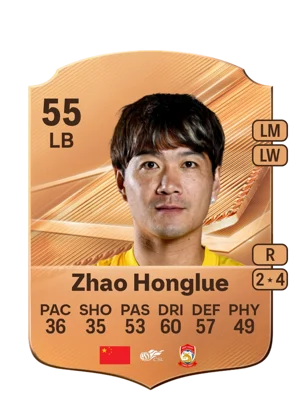 Zhao Honglue - 55 - Rare EA FC 27 card