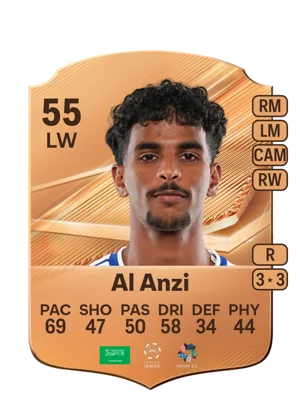 Al Anzi - 55 - Rare EA FC 27 card