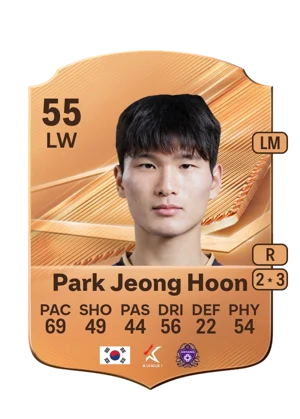Park Jeong Hoon - 55 - Rare EA FC 27 card