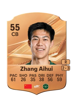Zhang Aihui - 55 - Rare EA FC 27 card