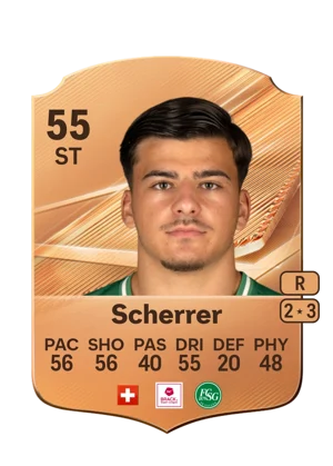 Scherrer - 55 - Rare EA FC 27 card