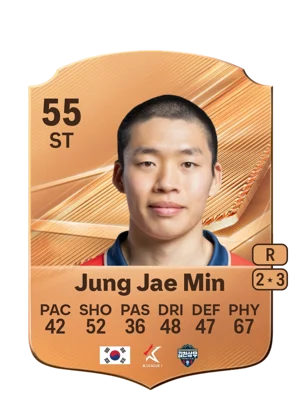 Jung Jae Min - 55 - Rare EA FC 27 card