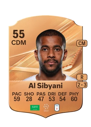 Al Sibyani - 55 - Rare EA FC 27 card