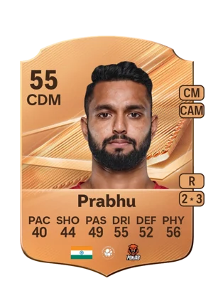 Prabhu - 55 - Rare EA FC 27 card