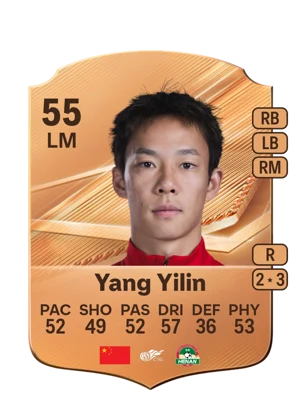 Yang Yilin - 55 - Rare EA FC 27 card