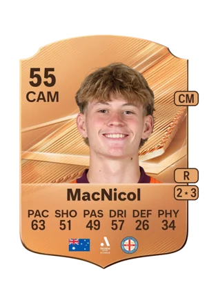 MacNicol - 55 - Rare EA FC 27 card