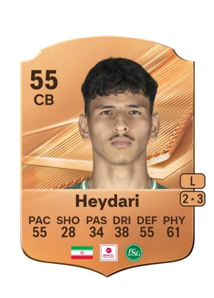 Heydari - 55 - Rare EA FC 27 card