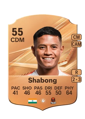 Shabong - 55 - Rare EA FC 27 card