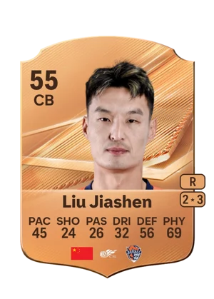 Liu Jiashen - 55 - Rare EA FC 27 card