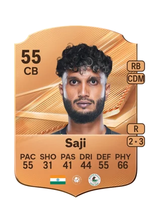 Saji - 55 - Rare EA FC 27 card