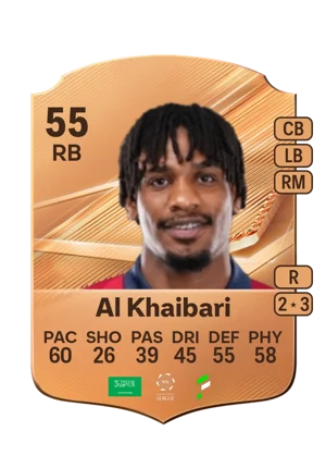 Al Khaibari - 55 - Rare EA FC 27 card