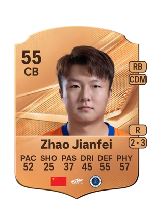 Zhao Jianfei - 55 - Rare EA FC 27 card