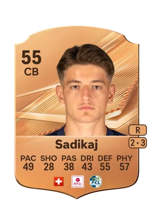 Sadikaj - 55 - Rare EA FC 27 card