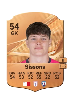 Sissons - 54 - Rare EA FC 27 card