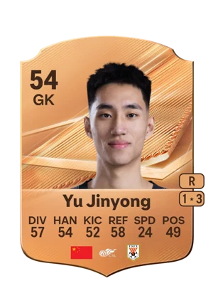 Yu Jinyong - 54 - Rare EA FC 27 card