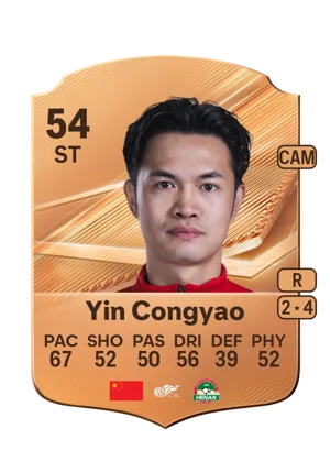 Yin Congyao - 54 - Rare EA FC 27 card