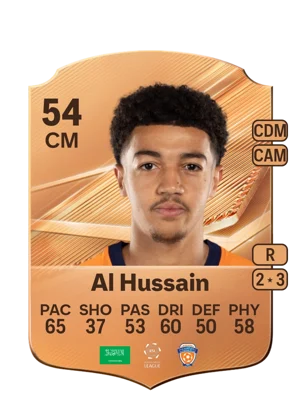 Al Hussain - 54 - Rare EA FC 27 card