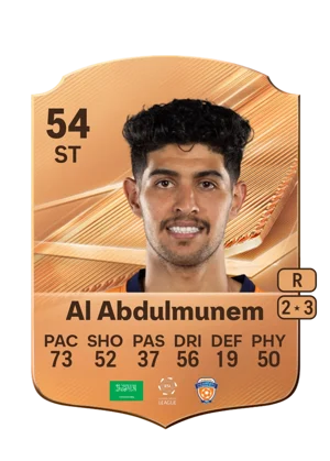 Al Abdulmunem - 54 - Rare EA FC 27 card