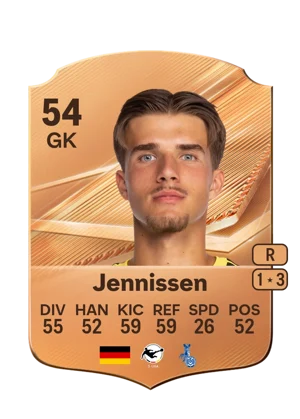 Jennissen - 54 - Rare EA FC 27 card