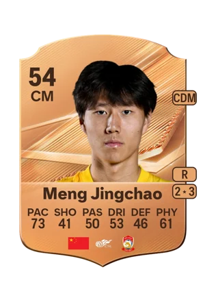 Meng Jingchao - 54 - Rare EA FC 27 card