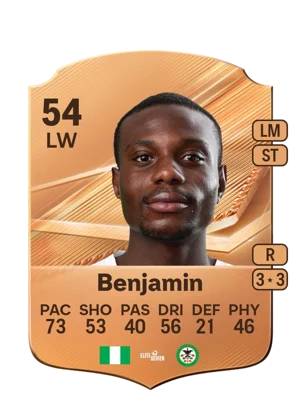 Benjamin - 54 - Rare EA FC 27 card