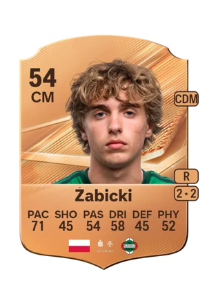 Żabicki - 54 - Rare EA FC 27 card