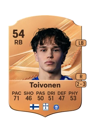 Toivonen - 54 - Rare EA FC 27 card