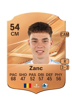 Zanc - 54 - Rare EA FC 27 card