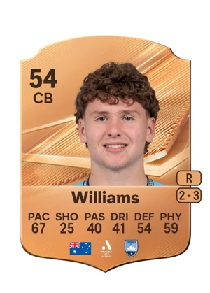 Williams - 54 - Rare EA FC 27 card
