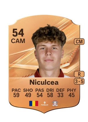 Niculcea - 54 - Rare EA FC 27 card