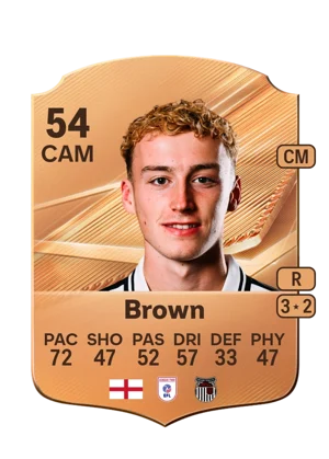 Brown - 54 - Rare EA FC 27 card