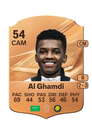 Al Ghamdi - 54 - Rare EA FC 27 card