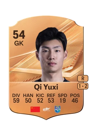 Qi Yuxi - 54 - Rare EA FC 27 card