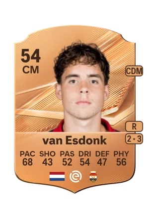 van Esdonk - 54 - Rare EA FC 27 card