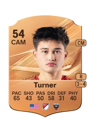 Turner - 54 - Rare EA FC 27 card