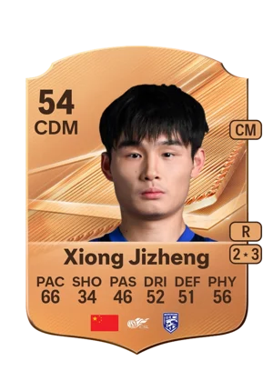 Xiong Jizheng - 54 - Rare EA FC 27 card