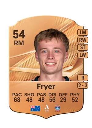 Fryer - 54 - Rare EA FC 27 card