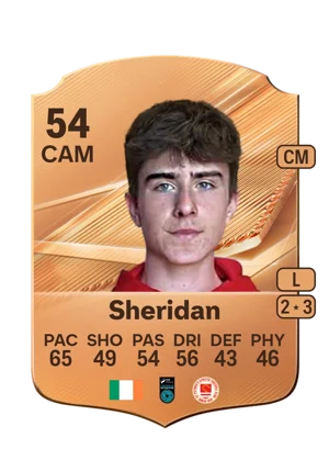 Sheridan - 54 - Rare EA FC 27 card