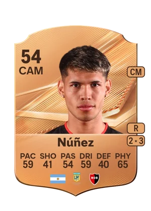 Núñez - 54 - Rare EA FC 27 card