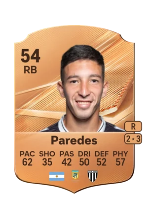 Paredes - 54 - Rare EA FC 27 card