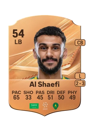 Al Shaefi - 54 - Rare EA FC 27 card