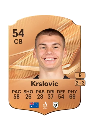 Krslovic - 54 - Rare EA FC 27 card