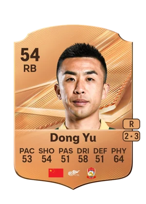 Dong Yu - 54 - Rare EA FC 27 card