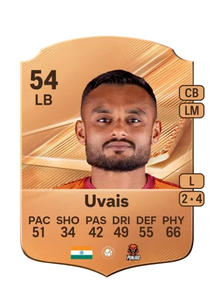 Uvais - 54 - Rare EA FC 27 card