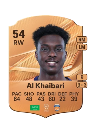 Al Khaibari - 54 - Rare EA FC 27 card
