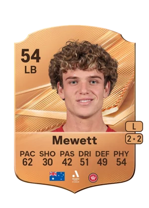 Mewett - 54 - Rare EA FC 27 card