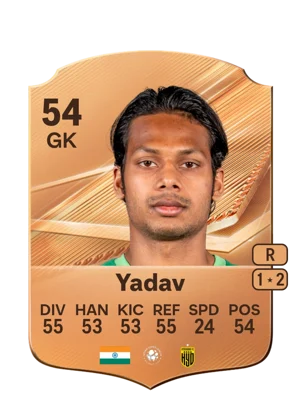 Yadav - 54 - Rare EA FC 27 card