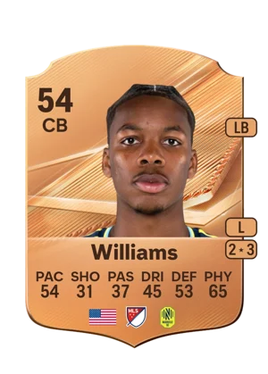 Williams - 54 - Rare EA FC 27 card